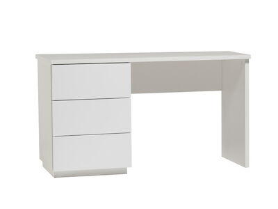 Anton työpöytä laatikolla, valkoinen/valkoinen, vasenkätinen