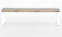 Ruska penkki 35x176 cm harjattu ja lakattu mänty savunharmaa/valkoinen