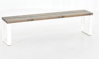 Ruska penkki 35x176 cm harjattu ja lakattu mänty savunharmaa/valkoinen