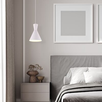 Trio Enzo riippuvalaisin 20 cm mattavalkoinen