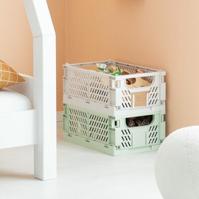 Day pinottava kori 33x24,5x15 cm siniharmaa