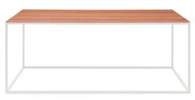 Fellino sohvapöytä 120x60x48 cm valkoinen/pähkinä