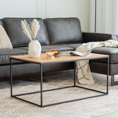 House Nordic Vita sohvapöytä 90x60x45 cm musta