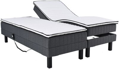 Lumi pocket moottorisänkypaketti 160x200 cm M TH Bianca lumi petauspatja, wenge