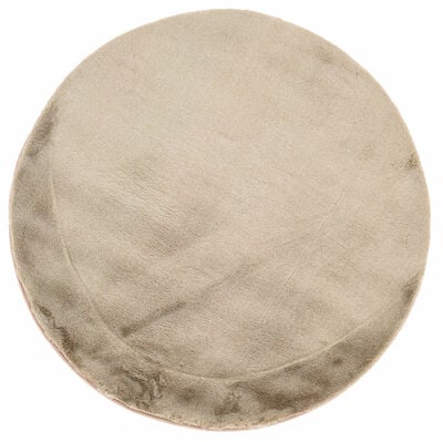 Lumihiutale matto pyöreä 120 cm taupe