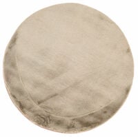 Lumihiutale matto pyöreä 120 cm taupe