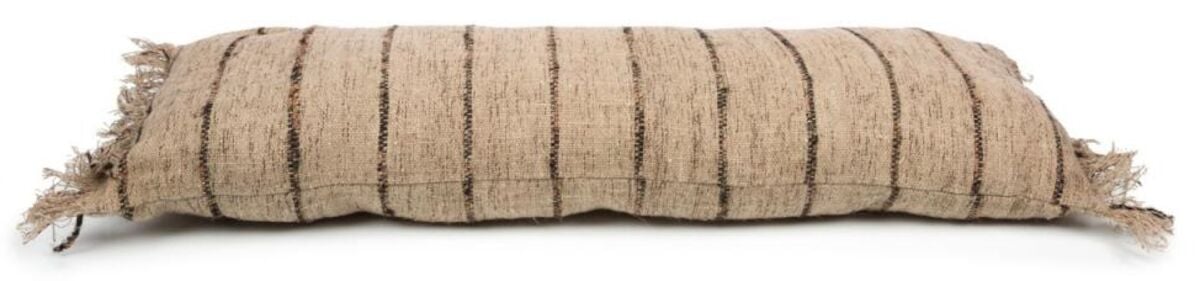 Bazar Bizar Oh My Gee tyynynpäällinen 35×100 cm beige/musta