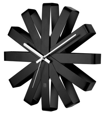 Umbra Ribbon seinäkello musta 30 cm