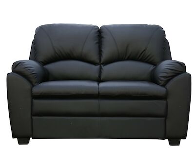 Barcelona 2-istuttava sohva musta Bonded/kn