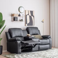 Studio mekanismisohva musta Bonded/kn