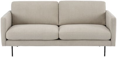 Classic sohva 2,5-istuttava vaaleanharmaa, Matrix 15, Jalka J-138 musta