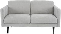 Classic 2-istuttava sohva vaaleanharmaa, Matrix 15, Jalka J-138 musta