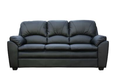 Barcelona 3-istuttava sohva musta Bonded/kn