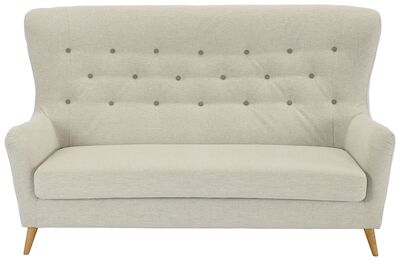 Galaxy 3-istuttava sohva harmaa Livorno 18731 kangas öljytty tammi jalat