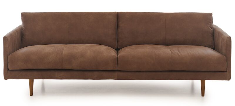 Huurre 3-istuttava sohva nahkaverhoiltu