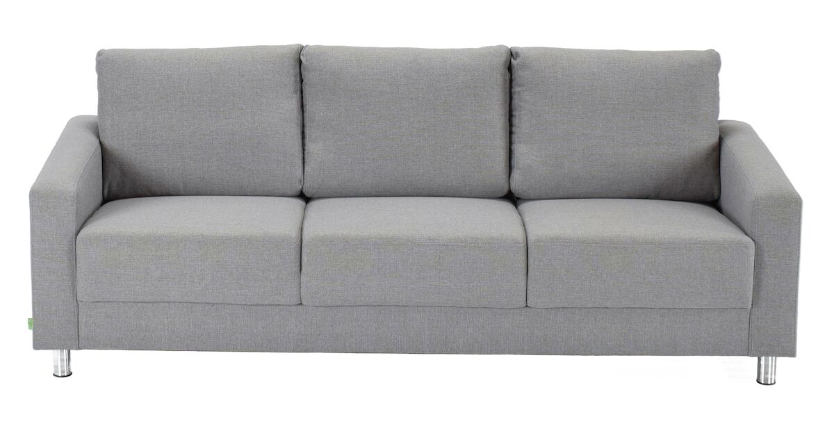 Moda 3-istuttava sohva vaaleanharmaa inari 91