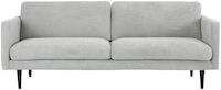 Classic 3-istuttava sohva vaaleanharmaa, Matrix 15, Jalka J-138 musta