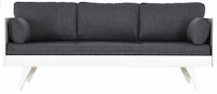 Notte vuodesohva 190 cm valkoinen/ harmaa patjasarja