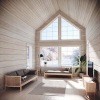 Aarre vuodesohva 190x75/140, koivu/lakattu
