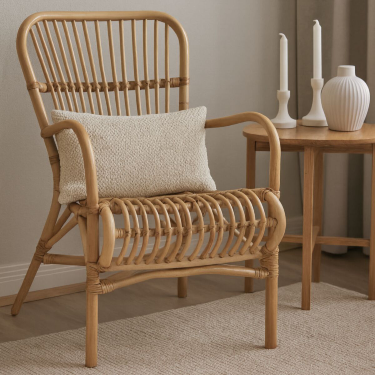 Gina rottinkituoli – luonnonväri