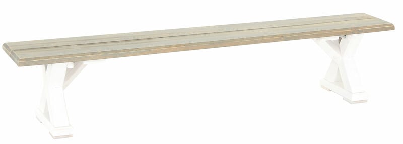 Vanamo lankkupenkki 220x36 cm harmaa/valkoinen