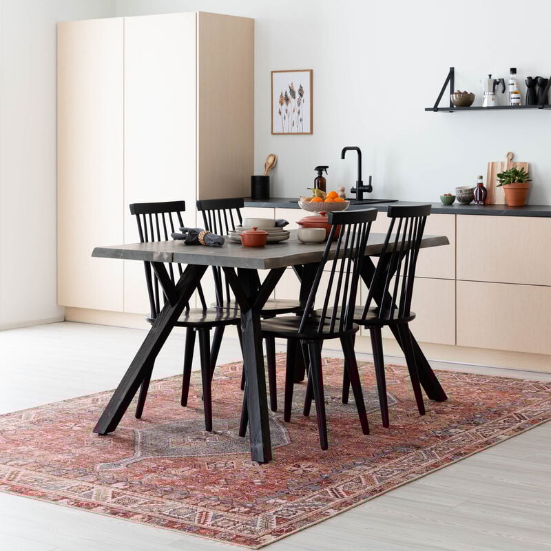 Lana-Lotta 4-hengen ruokailuryhmä, musta/savunharmaa