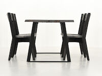 Triangel-Lana_ruokailuryhma_4-hengen_harmaa/musta