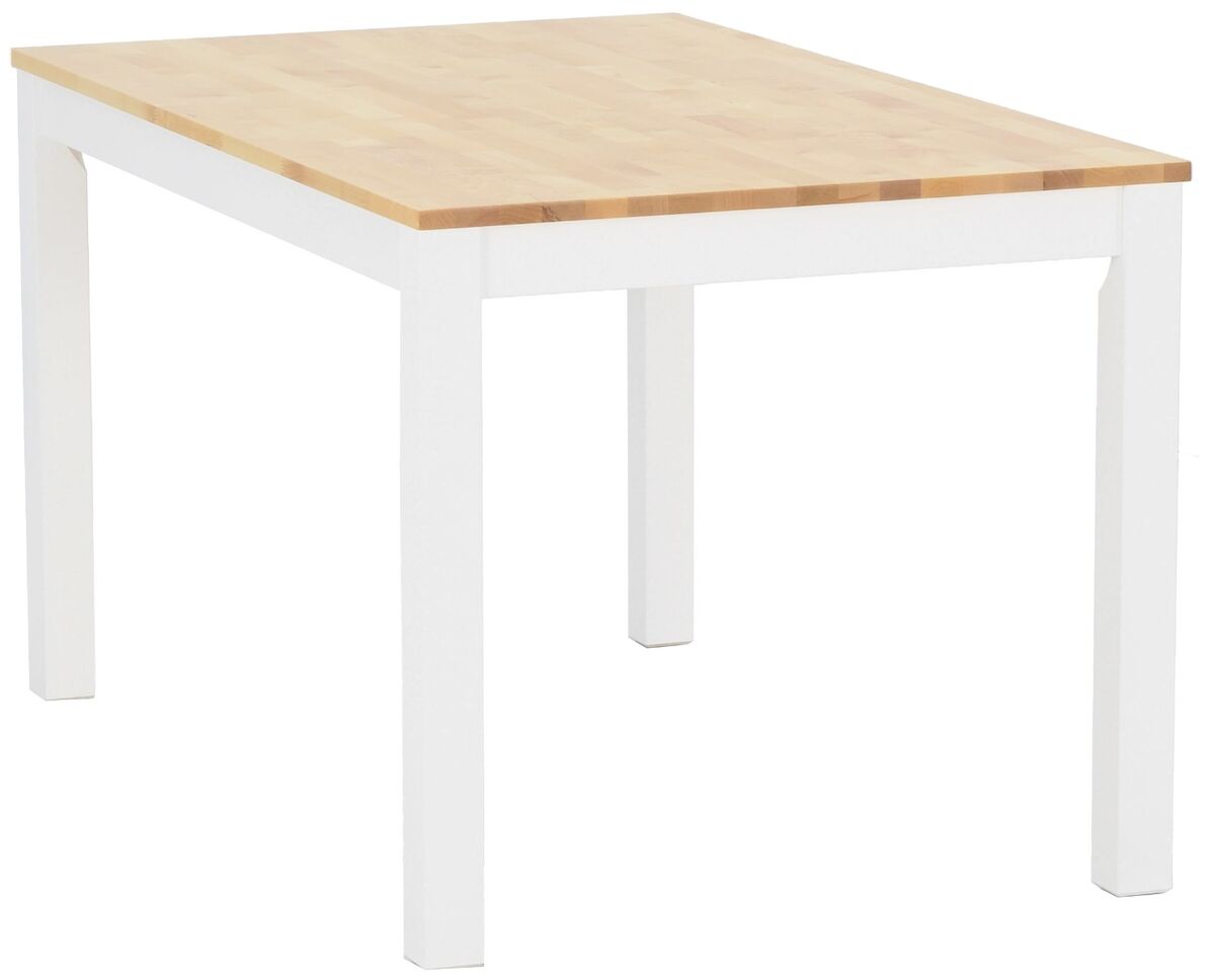 Moona ruokapöytä  80×130 valkoinen/koivu