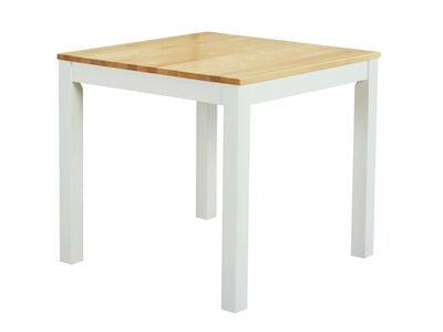 Moona ruokapöytä 80x80 cm valkoinen/harmaa