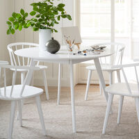 Rowico Home Yumi ruokapöytä pyöreä Ø115cm valkoinen
