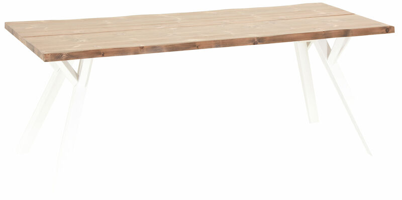 Lana lankkupöytä 200x88 cm antiikkipetsattu/valkoinen