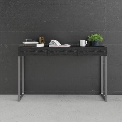 Trend Plus työpöytä musta puukuvio