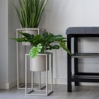 House Nordic Marla kukkateline setti 2 kpl musta