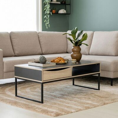 Stubbe sohvapöytä musta/tammi