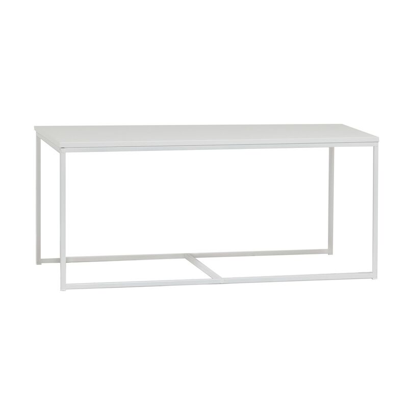 Isla sohvapöytä 105x52 cm valkoinen/valkoinen