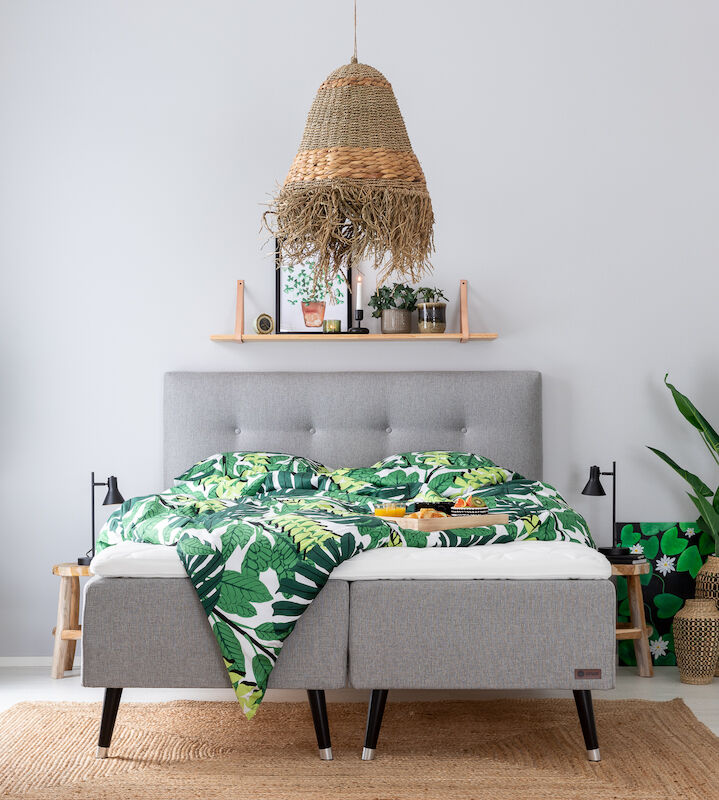 Unia Muoto runkopatjapaketti 160-180x200 cm vaaleanharmaa