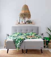 Unia Muoto runkopatjapaketti 180x200 cm L vaaleanharmaa, unia muoto pp, jalat 23