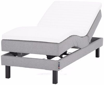 Unia Hopea moottorisänkypaketti 90x200 XL HR35, metallijalat, v.harmaa malmo new