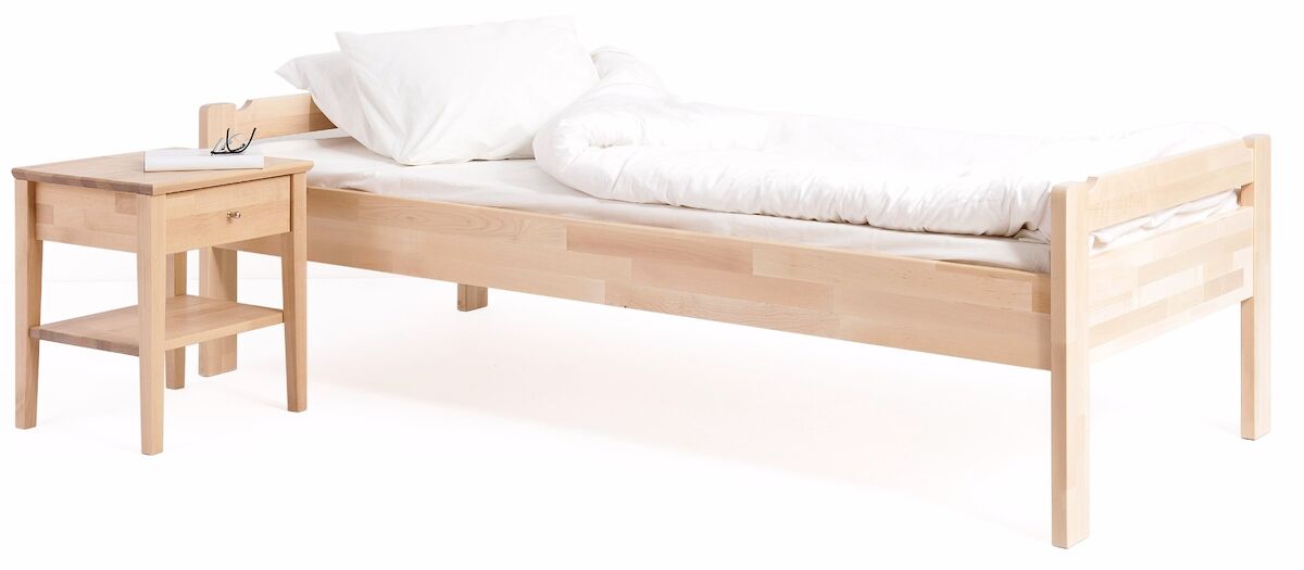 Kiteen Kuusamo sänky 80×200 cm lakattu koivu