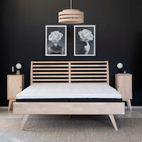 Notte sänky 160x200 cm koivu/lakattu