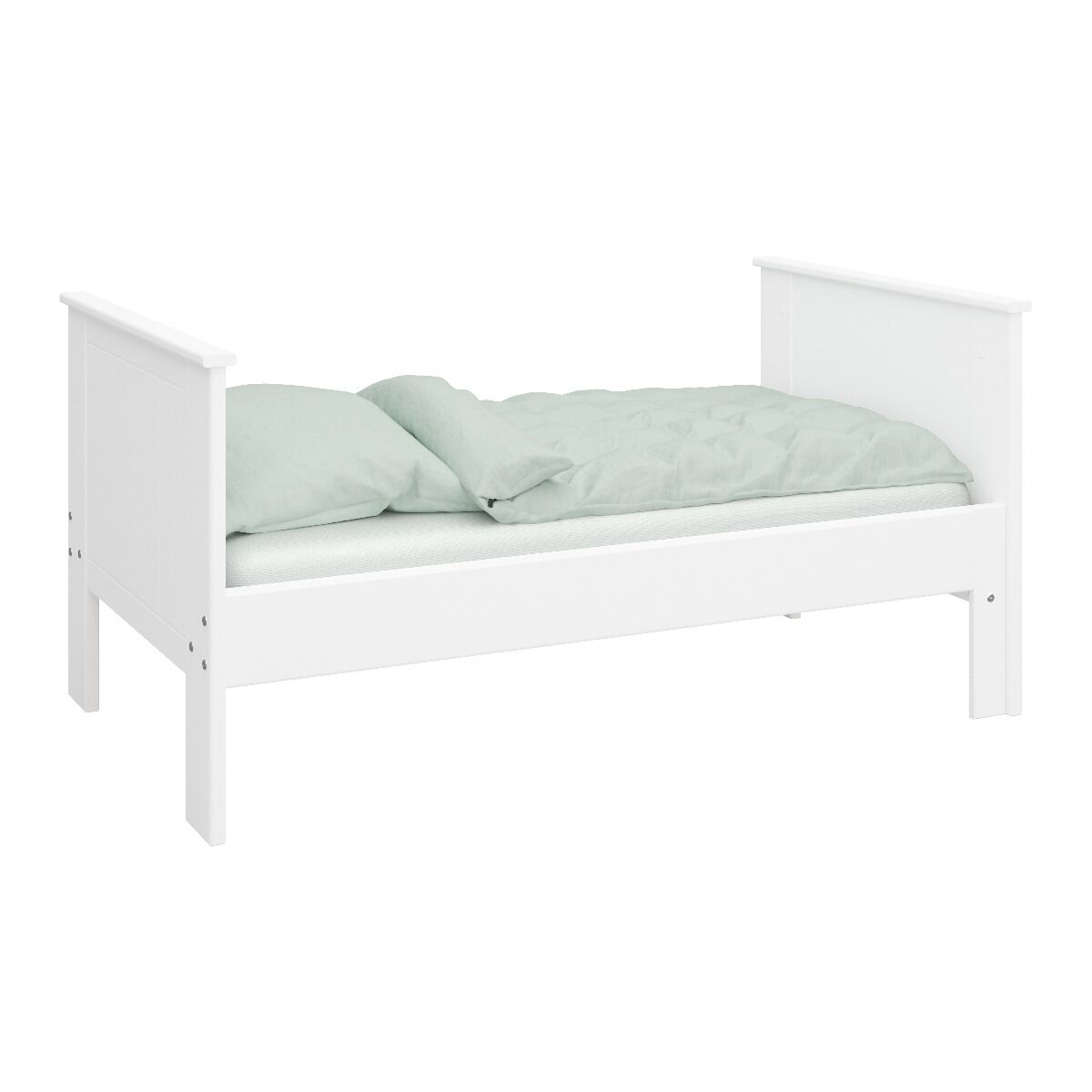 Alba jatkettava sänky 75×140/180/200 cm valkoinen