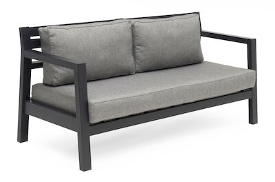 Hillerstorp Stoltö 3-istuttava sohva musta/harmaa