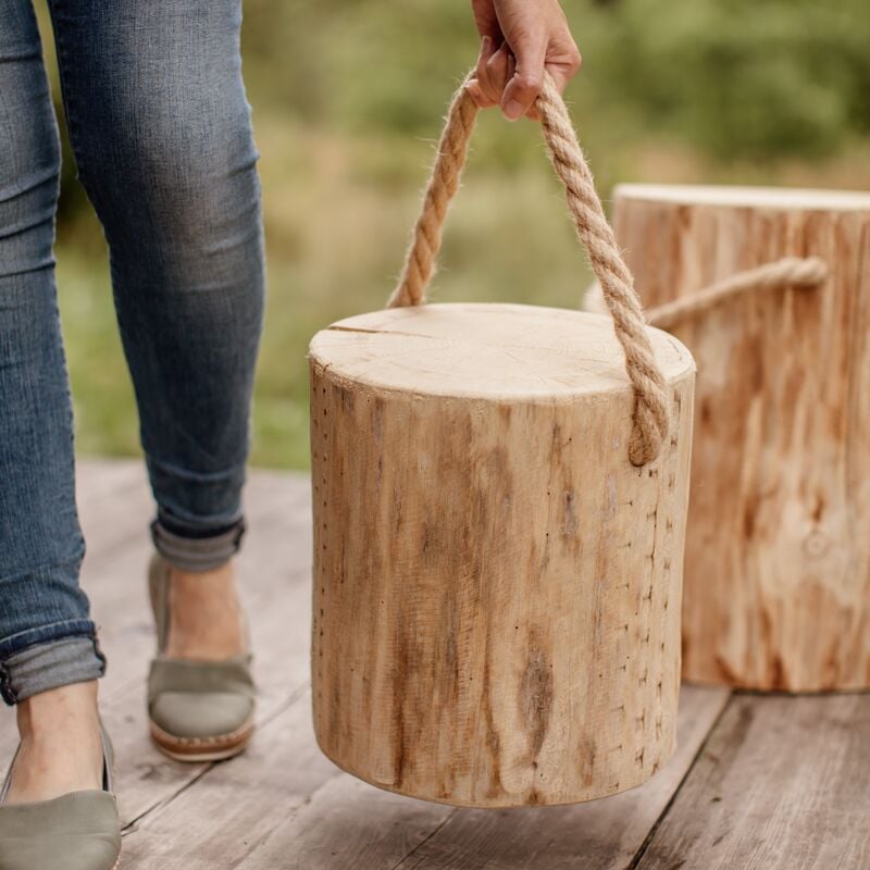 Ecofurn Pölkky jakkara 30 cm, Ø23-30cm