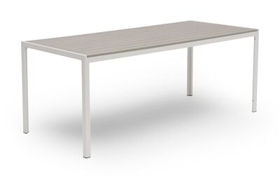 Hillerstorp Hånger ruokapöytä 190x85 cm valkoinen/harmaa