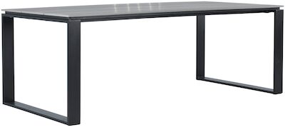 Outfit Martinus aintwood ruokapöytä  210x100 cm musta/tummanruskea