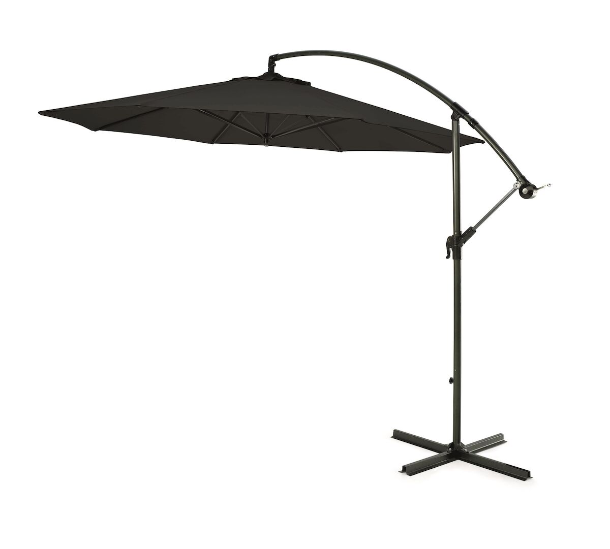 Hillerstorp aurinkovarjo sivumalli 3 m musta