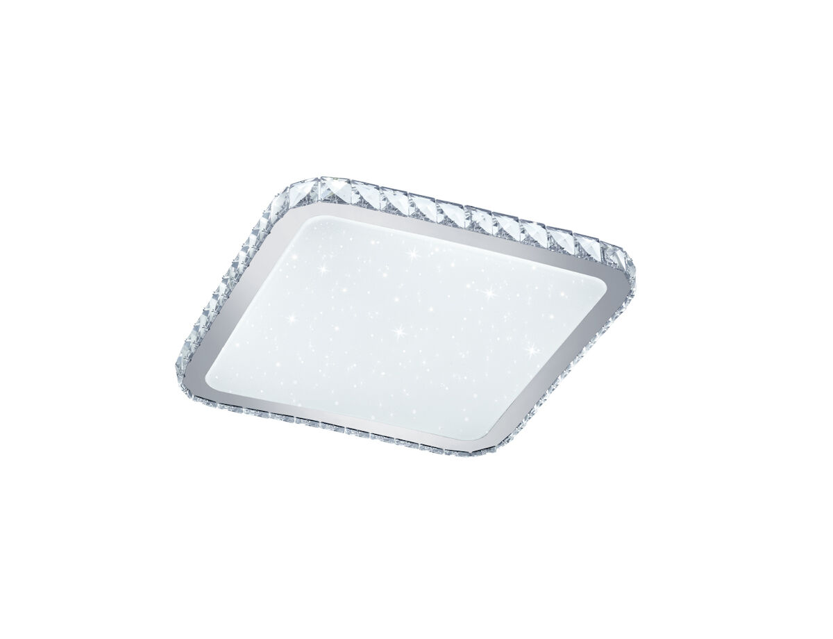 Trio Sapporo LED plafondi 41,5×41,5 cm valkoinen