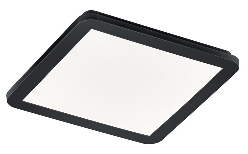 Trio Camillus LED-plafondi 30x30 cm musta