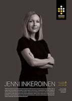 Sessak Lehmus riippuvalaisin muotoilijakuva Jenni Inkeröinen