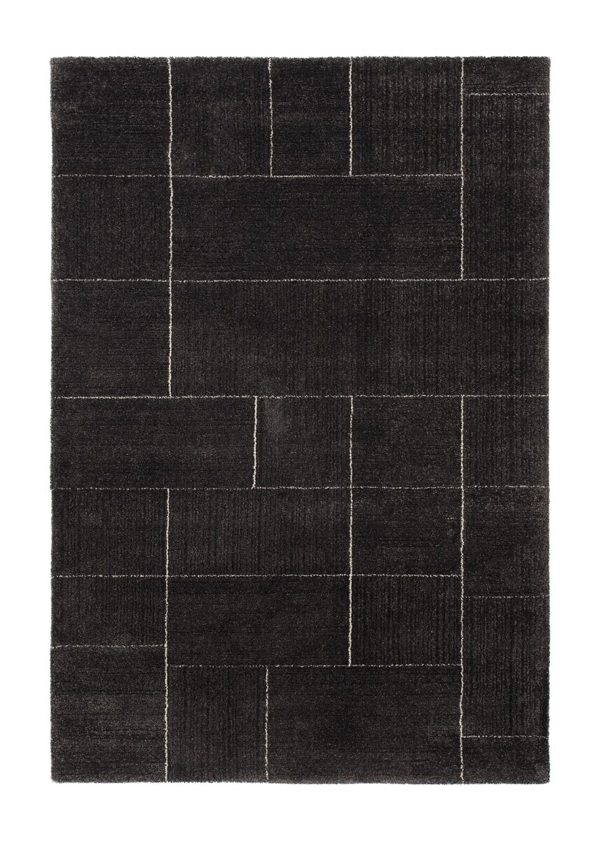 K/M Nordic Square nukkamatto 133×190 cm tummanharmaa